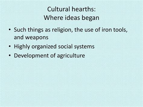 Ppt Early Culture Hearth Locations Powerpoint Presentation Free