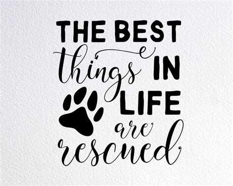 The Best Things In Life Are Rescued Dog Rescue Svg Rescue Etsy