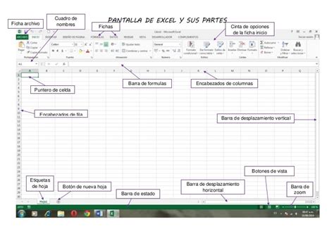 Ms Excel Partes De La Pantalla Excel Youtube