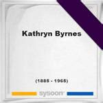 Kathryn Byrnes Grave Sysoon