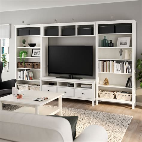 Hemnes Tv Möbel Kombination Weiß Gebeizt Ikea Deutschland Ikea Tv
