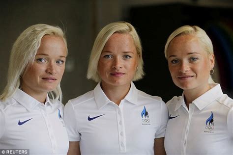 Blonde Haired Identical Triplets All Vie For Gold In The 2016 Olympic