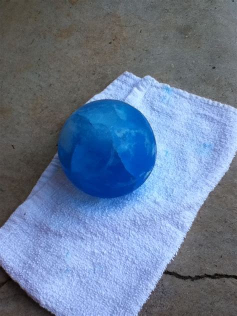Frozen Marble Get A Balloon Fill With Water Put Food Coloring In It And