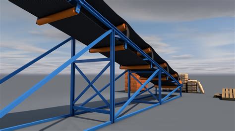 Conveyor Belt 3d Model Turbosquid 1530587