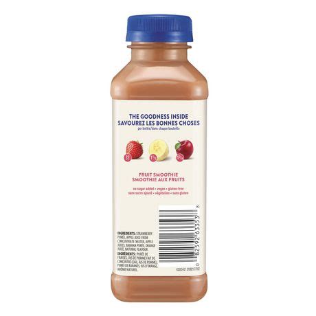 Naked Strawberry Banana Smoothie 450 ML Bottle Walmart Canada