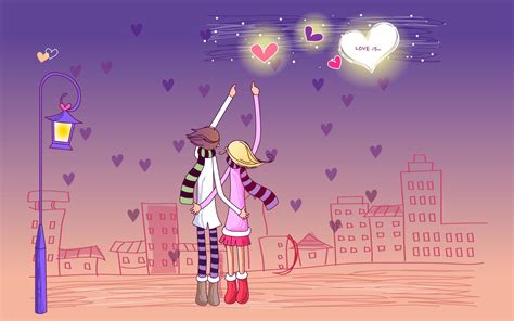 Anime Couple Hearts Wallpapers Wallpaper Cave