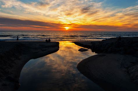 Sunset At The Beach In Oceanside January 13 2015 Sunset Oceanside