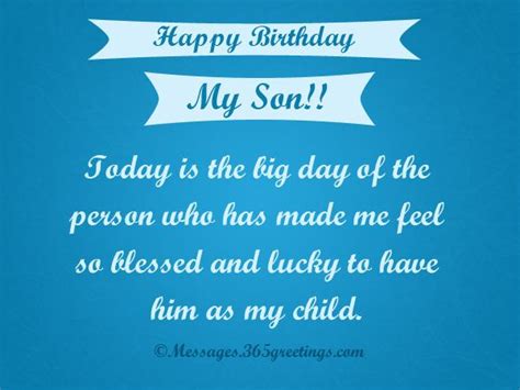 Birthday Wishes For Son