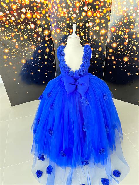 Blue Princess Dresses For Girls