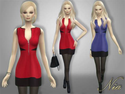 The Sims Resource Tank Dress By Nia • Sims 4 Downloads