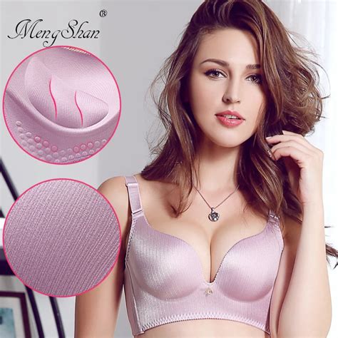 Buy Mengshan Women S Wired Massage Cup Bras Gather Sexy Underwear Indentation