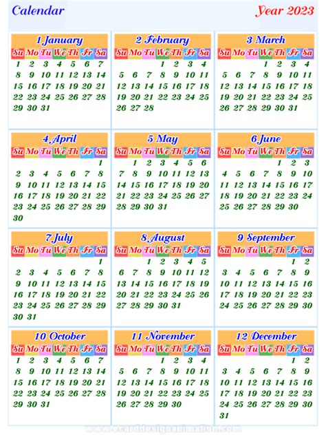 Printable Free Calendars 2023 Time And Date Calendar 2023 Canada