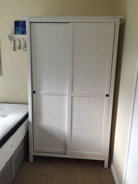 Aluminium, anodized 4 panels for. White Ikea hemnes wardrobe 2 sliding doors | in Plymouth ...