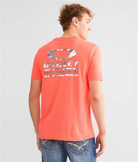 Oakley O Stack Camo O Hydrolix T Shirt Mens T Shirts In Coral Glow