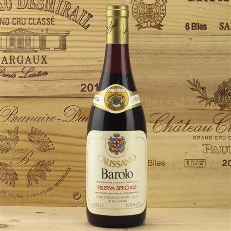1974 Barolo Calissano Riserva Speciale | Wine 1974 | 1970 - 1979 ...