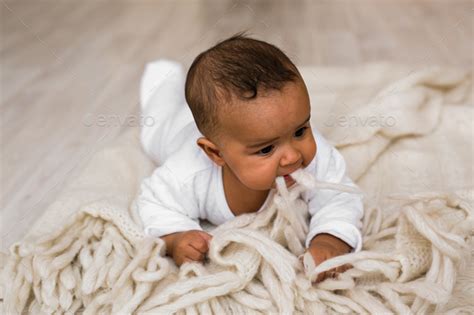 Three Month Old African American Baby Boy Stock Photo By Satura