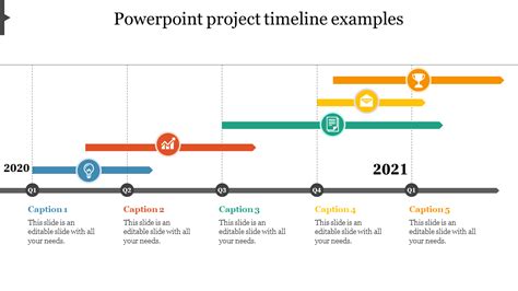Project Timeline Slide Template