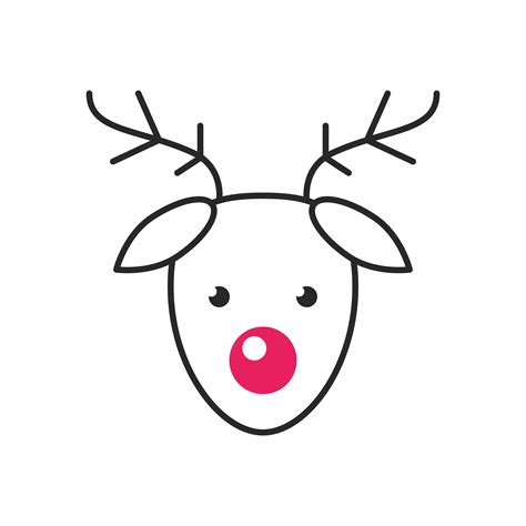 Happy Merry Christmas Reindeer Character 4415529 Vector Art At Vecteezy