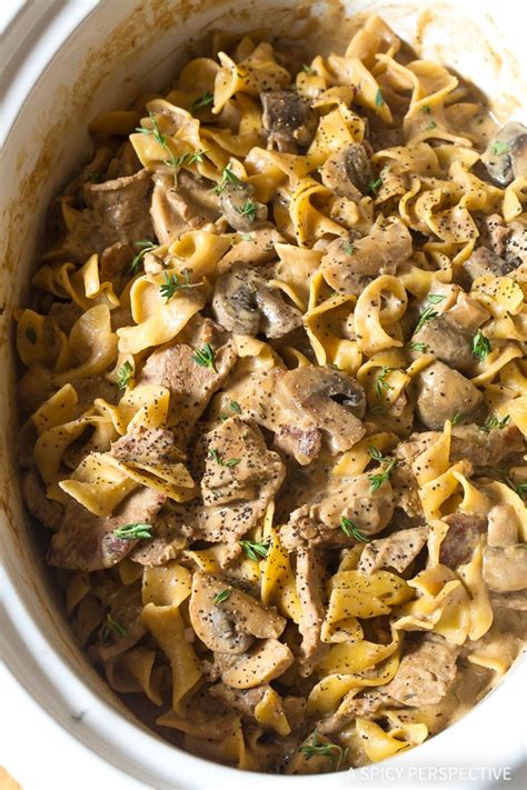 Slow Cooker Beef Stroganoff Recipe A Spicy Perspective My Recipe Magic