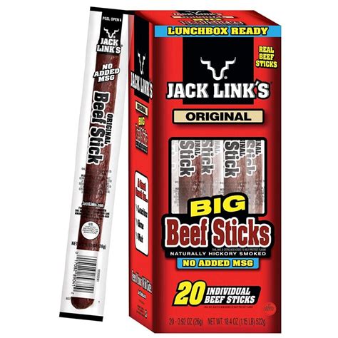 Jack Links Original No Msg Beef Sticks Beef Sticks
