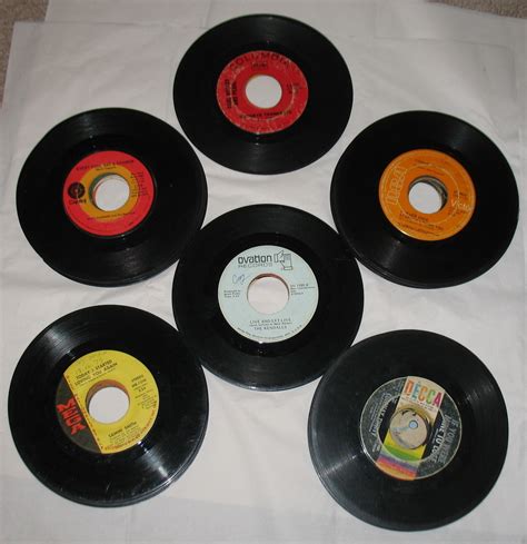 Vintage 45 Rpm Records Lot Of 50 Assorted Records