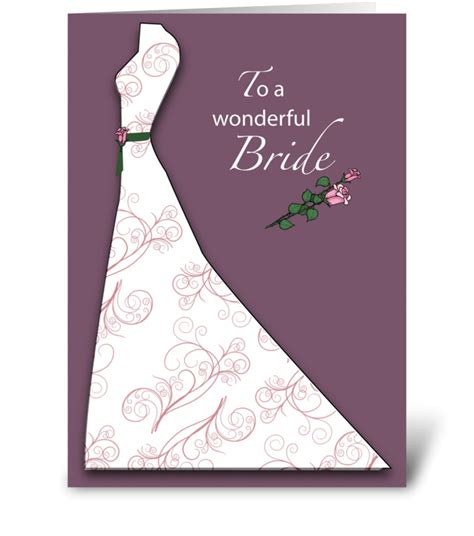 Explore unique bridal shower cards to make your day even more special. Bridal Shower Plum Dress Congratulations - Send this greeting card designed by Sandra Rose ...