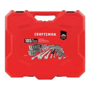 These sets come in both standard and metric measurements. CRAFTSMAN 105-Piece Standard (SAE) and Metric Mechanic's ...