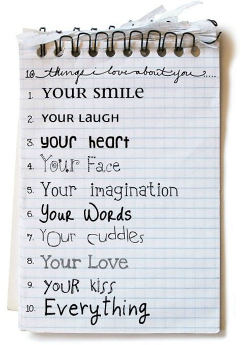 10 Things I Love About You Cards For Boyfriend Birthday