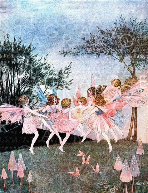 Stunning Fairies Dancing Printable Wall Art Ida Rentoul Etsy
