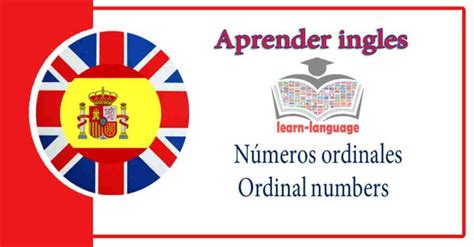 Números Ordinales Ordinal Numbers Aprender Ingles Aprende El