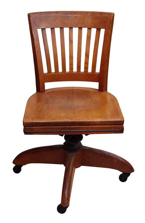 Oak Vintage Office Rolling Chair Olde Good Things