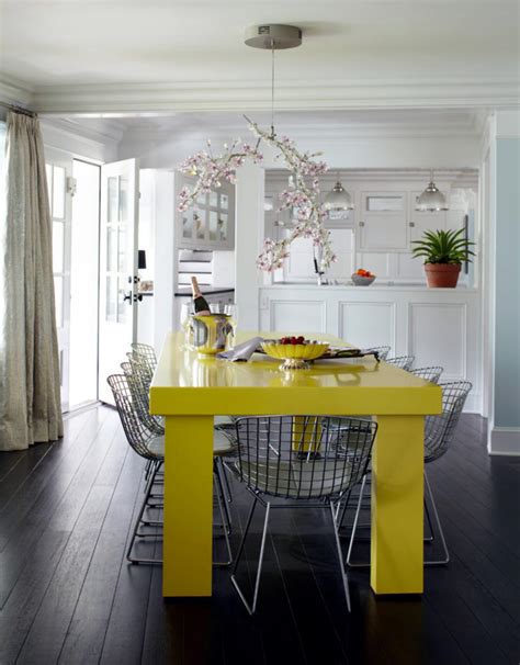 Find your perfect dining chairs at our discount prices. Neon yellow dining table | Interior Design Ideas - Ofdesign