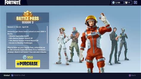 The fortnite battle pass is a way to earn over 100 exclusive rewards like skins, pickaxes, emotes, and more. FORTNITE SEASON 3 BATTLE PASS SHOWCASE! FORTNITE SEASON 3 ...