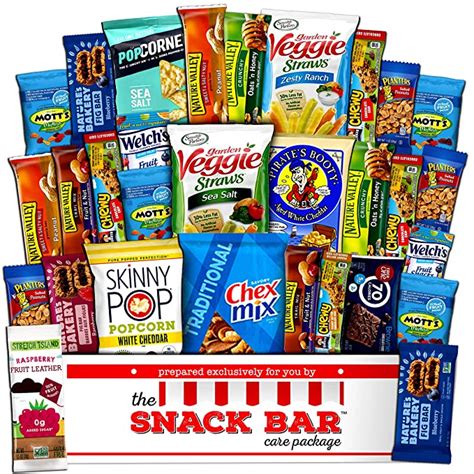 The Snack Bar Healthy Care Package Snack Box 30 Piece