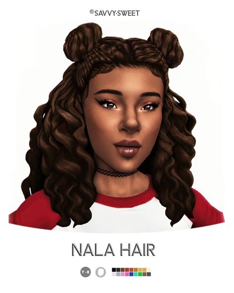 Emily Cc Finds Savvysweet Nala Hair This Hair Is A Revamp Of