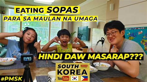Pinay Mom In South Korea Koreans Eating Sopas