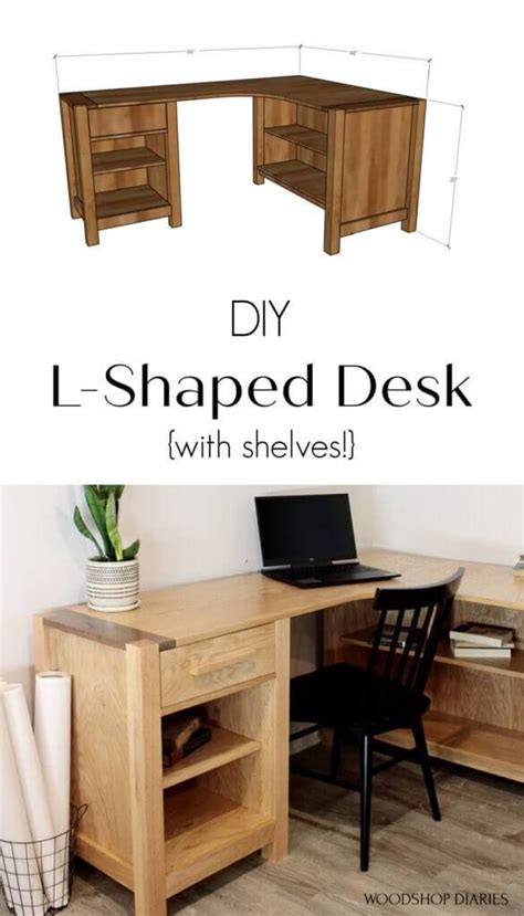 41 Diy L Shaped Desk Plans And Ideas Epic Saw Guy