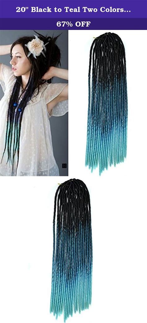 Dreadlocks are a religious symbol in rastafarianism. 20" Black to Teal Two Colors Soft Dread Lock Crochet Braid Hair Extensions, Synt..., #Black … in ...