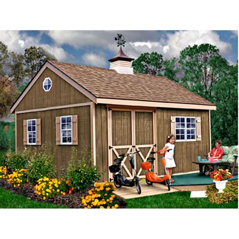 New Castle 16x12 Wood Storage Shed Kit All Pre Cut Newcastle1612