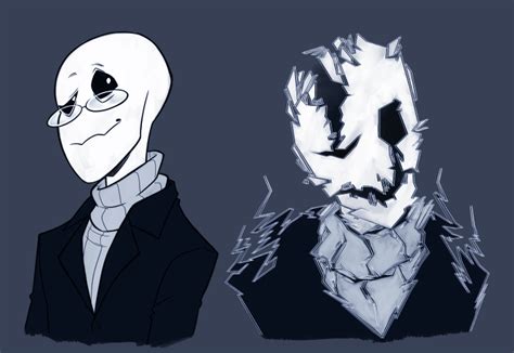 Before And After Wd Gaster By Redmiel
