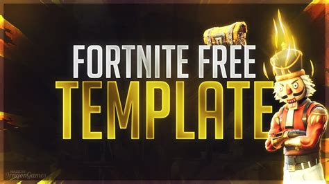 Fortnite Youtube Thumbnail Template Pack 2 Photoshop Template Images