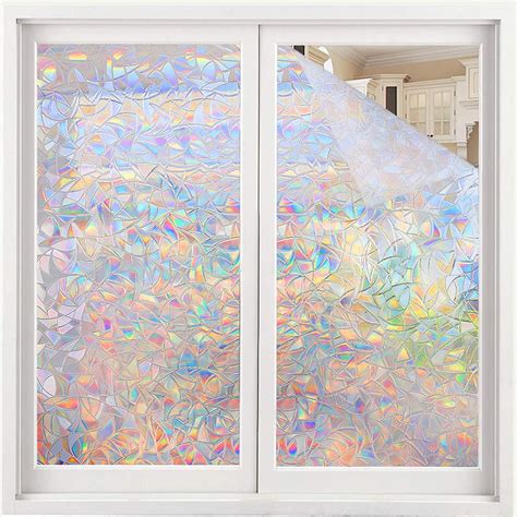 Window Privacy Film Rainbow Window Clings 3d Decorative Window Vinyl