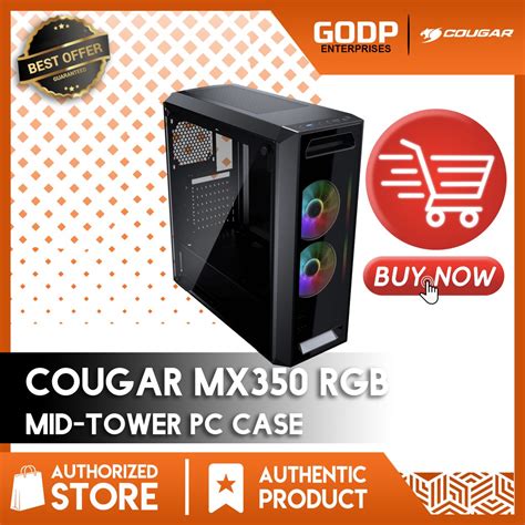 Cougar Mx Rgb Mid Tower Desktop Gaming Case Pc Case Computer Case