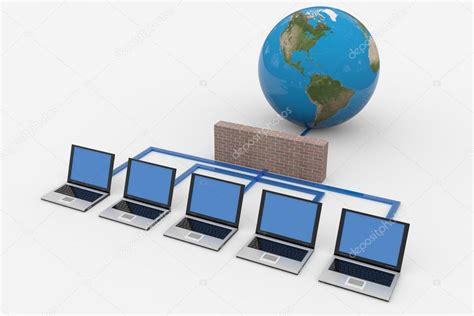 ﻿here you will find the necessary answers to the world planet earth. Global computer network and firewall. — Stock Photo ...