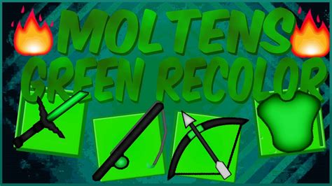 Minecraft Molten Green Pvp Recolor Texture Pack 256x 1