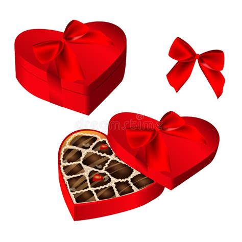 Red Heart Shaped Ribbon Stock Illustration Illustration Of Love 27932852