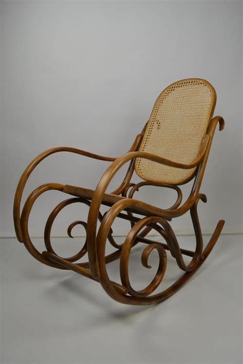 Bentwood And Cane Rocking Chair Thonet Style For Sale At 1stdibs