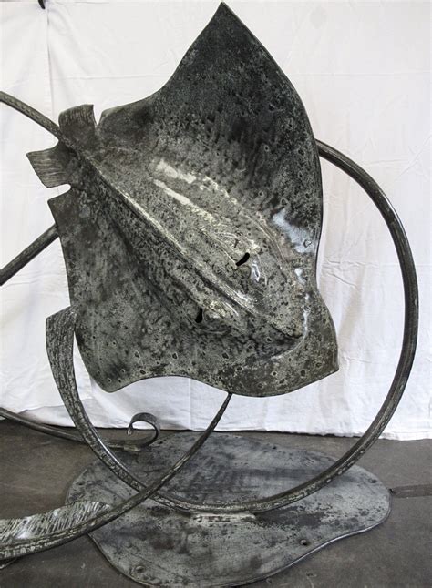 Large Stingray Sculpture — Kv Artist Blacksmith