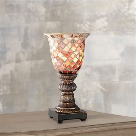 .lamps, buy quality lights & lighting directly from china suppliers:turkish mosaic table lamp you can find similar products at all categories , lights & lighting , led lamps , led table lamps. Mosaic Ivory Glass 12" High Uplight Accent Lamp - #6D101 ...