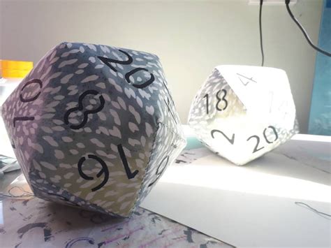 Giant D20 Foam Dice For Dandd Ttrpgs 820cm Etsy